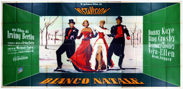 WHITE CHRISTMAS (1954) 29866  Movie Poster  Italian Billboard Poster  165x78  Fine Plus  Bing Crosby  Danny Kaye  Vera-Ellen  Rosemary Clooney  Michael Curtiz  Art by Ercole Brini Original Italian Billboard Poster (165x78) Large Format Rare Poster  Fine Plus Condition