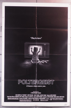 POLTERGEIST (1982) 29742  Movie Poster  Original U.S. One-Sheet (27x41) Folded  Jo Beth Williams  Craig T. Nelson  Tobe Hooper  Art by Carl Ramsey Original U.S. One-Sheet Poster (27x41) Folded  Very Fine Condition