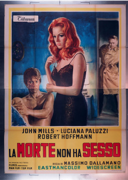 MORTE NON HA SESSO, LA (1968) 29824  Movie Poster (79x55) Italian Four-Foglio  Luciana Paluzzi  John Mills  Robert Hoffman  Massimo Dallamano Original Italian 79x55  Folded  Fine Plus Condition