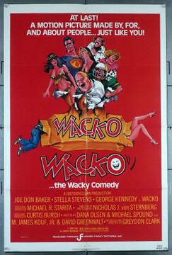 WACKO (1982) 29604  Movie Poster  Joe Don Baker  George Kennedy  Sonny Carl Davis  Stella Stevens  Greydon Clark	 Original U.S. One-Sheet Poster (27x41) Folded  Very Fine