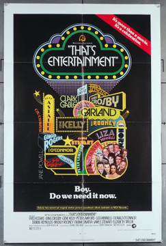 THAT'S ENTERTAINMENT! (1974) 29971  Movie Poster  MGM STARS   Jack Haley, Jr. Original U.S. One-Sheet Poster (27x41) Folded  Very Fine Condition