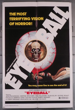 EYEBALL (1978) 29973 Movie Poster  John Richardson  Silvia Solar  Umberto Lenzi Original U.S. One-Sheet Poster (27x41)  Folded  Very Fine Condition