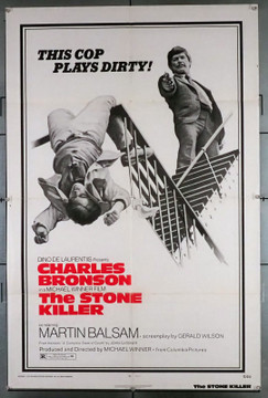 STONE KILLER, THE  (1973) 8990  Movie Poster (27x41)  Charles Bronson  Martin Balsam  Michael Winner Original U.S. One-Sheet Poster (27x41) Folded  Fine Condition  Theater Used