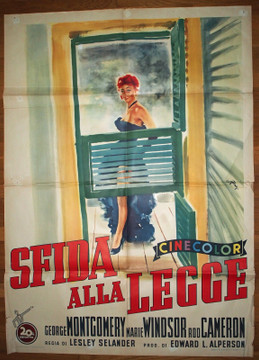 DAKOTA LIL (1950) 30006  Italian Movie Poster (39x55)  George Montgomery  Rod Cameron  Marie Windsow  Lesley Selander Original Italian Two-Foglio Poster (29x55)  Folded  Fine Condition  Colors vivid