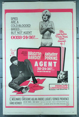Original Agent-38-24-36 (1964) movie poster in V condition for $45.00