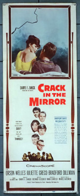 Crack in the Mirror 1960ポスター　レトロ　ヴィンテージ crackinthemirror_insert_30101_