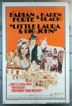 LITTLE LAURA & BIG JOHN (1973) 30142  Movie Poster  (27x41)  Karen Black  Paul Gleason  Fabian Forte  Ken Miller  Luke Moberly Original U.S. One-Sheet Poster (27x41)  Folded  Fine Plus Condition