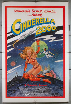 CINDERELLA 2000 (1977) 30169  X-Rated Sexploitation Sci-Fi Movie Poster  Catharine Erhardt  Al Adamson Original U.S. One-Sheet Poster (27x41) Folded  Very Fine Condition