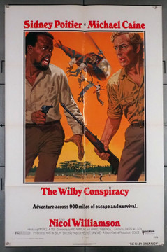 WILBY CONSPIRACY, THE (1975) 29607  Movie Poster  Sidney Poitier  Michael Caine  Nicol Williamson  Helmut Dantine Original U.S. One-Sheet Poster (27x41) Folded  Fine Condition