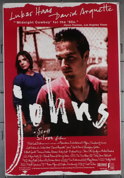 JOHNS (1996) 10243 Movie Poster  (27x41)  Rolled  David Arquette  Lukas Haas  Richard King   Scott Silver Original U.S. One-Sheet Poster (27x41) Rolled  Never Folded  Very Fine