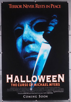 HALLOWEEN:  THE CURSE OF MICHAEL MYERS (1995) 10231 Movie Poster (27x40)  Double-Sided Original U.S. One-Sheet Poster (27x40)  Rolled  Double Sided  Very Good Plus To Fine  Theater-Used