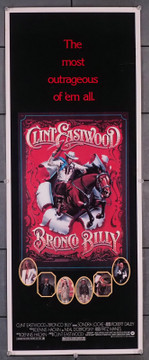 BRONCO BILLY (1980) 29872  Movie Poster  (14x36)  Clint Eastwood  Sondra Locke  Scatman Crothers  Sam Bottoms  Dan Vadis	 Original U.S. Insert Poster (14x36) Rolled U.S. Insert Poster  Fine Plus to Very Fine