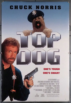 TOP DOG (1995) 10241 Movie Poster  Chuck Norris   Aaron Norris  Rolled Original U.S. One-Sheet Poster  27x40  Average Used Condition
