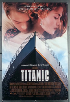 TITANIC (1997) 30434  Movie Poster  27x41  Rolled  Very Fine  Leonardo DiCaprio   Kate Winslett   James Cameron Original U.S. One-Sheet Poster (27x41)  Single-Sided  Very Fine Condition