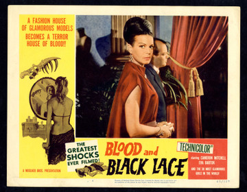 BLOOD AND BLACK LACE (1965) 30464 Movie Poster  (11x14) Lobby Card  Eva Bartok  Thomas Reiner  Mario Bava Original U.S. Scene Lobby Card (11x14) Very Fine Condition