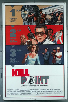 KILLPOINT (1984) 11969 Movie Poster  (27x40) Folded Single-Sided  Richard Roundtree  Cameron Mitchell   Frank Harris Original U.S. One-Sheet Poster (27x40)  Folded  Very Fine