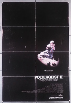 POLTERGEIST II: THE OTHER SIDE (1987) 11961  Folded  Craig T. Nelson  Jo Beth Williams  Will Sampson  Brian Gibson Original U.S. One-Sheet Poster (27x40) Single-Sided  Average Used Condition