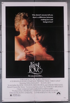 FIRST LOVE (1977) 11962 Movie Poster William Katt   Susan Dey   Joan Darling	 Original U.S. One-Sheet Poster (27x41) Folded  Fine Plus Condition