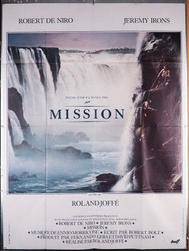 MISSION, THE (1986) 1738 Movie Poster  Original French 47x63  Folded  Very Fine  Robert De Niro  Jeremy Irons  Roland Joffe Original French Grande Poster  Folded  47x63  Fine Plus to Very Fine Condition