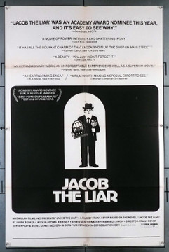 JACOB, THE LIAR (1974) 30788  Movie Poster  (27x41)  Armin Mueller-Stahl  Frank Beyer Original U.S. One-Sheet Poster (27x41) Folded  Fine Condition