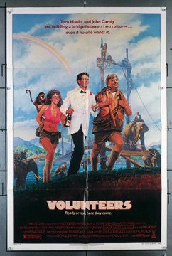 VOLUNTEERS (1985) 30815  Movie Poster (27x41) Tom Hanks  John Candy  Rita Wilson  Nicholas Meyer	 Original U.S. One-Sheet Poster (27x41) Very Fine Condition