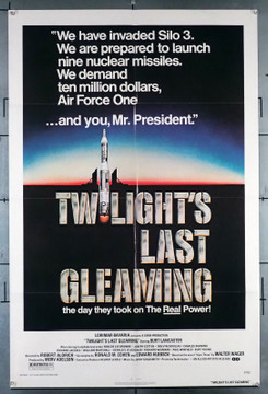 TWILIGHT'S LAST GLEAMING (1977) 30813  Movie Poster (27x41) Folded  Burt Lancaster  Paul Winfield  Robert Aldrich Original U.S. One-Sheet Poster (27x41) Folded  Very Fine Condition