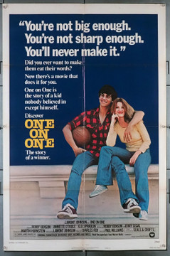 ONE ON ONE (1977) 30799  Movie Poster (27x41)  Fine Plus Condition  Robby Benson  Annette O'Toole  Lamont Johnson Original U.S. One-Sheet Poster (27x41)  Folded  Fine Plus Condition