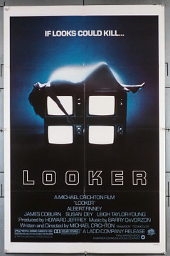 LOOKER (1981) 2730 Movie Poster (27x41) Albert Finney  James Coburn  Susan Dey  Michael Crichton Original U.S. One-Sheet Poster (27x41) Folded  Very Fine