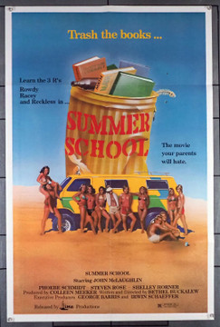 SUMMER SCHOOL (1978) 30821  Movie Poster  (24x38) Phoebe Schmidt  John McLaughlin  Bethel Buckalew Lima Productions Original 24x38 Poster  Folded  Fine Plus