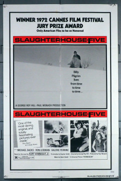 SLAUGHTERHOUSE-FIVE (1972) 30861 Movie Poster  Perry King  Valerie Perrine  Ron Leibman  John Dehner  Eugene Roche  George Roy Hill Original U.S. One-Sheet Poster (27x41) Folded  Very Good Condition