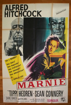 MARNIE (1964) 24169 Movie Poster  Italian 79x55  Tippi Hedren   Sean Connery  Alfred Hitchcock Original Italian Four-Foglio Poster (79x55) Folded  Very Good Condition