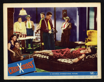 CRISS CROSS (1948) 30975 Movie Poster (11x14) Lobby Card  Burt Lancaster  Yvonne De Carlo  Film Noir directed by Robert Siodmak	 Original U.S. Scene Lobby Card  (11x14)  Fine Condition