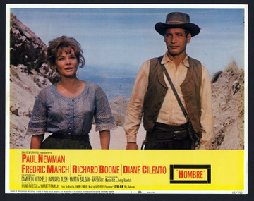 HOMBRE (1966) 30984 Movie Poster (11x14) Paul Newman  Diane Cilento  Richard Boone  Cameron Mitchell  Martin Ritt Original U.S. Scene Lobby Card (11x14) Slightly trimmed   Very Good Condition