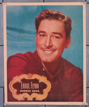 ERROL FLYNN (1948) 30456 (14x17) Warner Bros Portrait Jumbo Lobby Card  Rare! Original Pebble-Finish Jumbo Lobby Card  Very Good Plus Condition