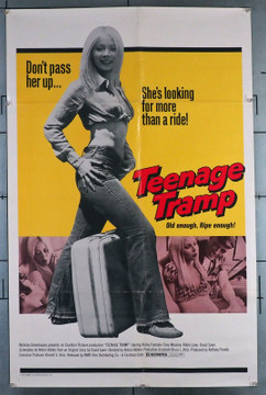 TEENAGE TRAMP (1973) 16270 Movie Poster (27x41)  Alisha Fontaine  Tony Massina  Robin Lane  Anton Holden Original U.S. One-Sheet Poster (27x41) Folded  Fine Condition