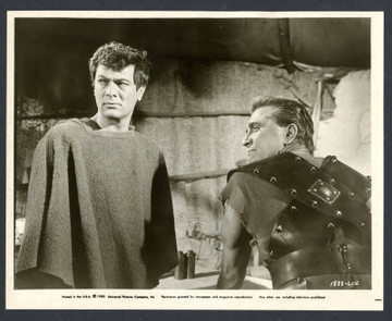 SPARTACUS (1960) 31071 Gelatin Silver Print (8x10) Dated 1960  Kirk Douglas  Tony Curtis  Stanley Kubrick Original Gelatin Silver Print (8x10)  Very Fine Condition