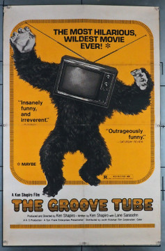 THE GROOVE TUBE (1972) Movie Poster (27x41) Folded  Ken Shapiro Original One-Sheet Poster (27x41) Folded  Very Good Condition