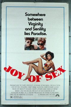 JOY OF SEX (1984) 31053 Movie Poster (27x41)  Folded  Coleen Camp  Ernie Hudson  Christopher Lloyd  Martha Coolidge Original U.S. One-Sheet Poster (27x41) Folded  Average Used Condition