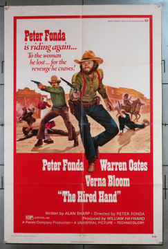 HIRED HAND, THE (1971) 31032 Movie Poster (27x41) Peter Fonda  Warren Oates  Verna Blood  Ann Doran  Larry Hagman Original U.S. One-Sheet Poster (27x41) Folded  Very Good Condition