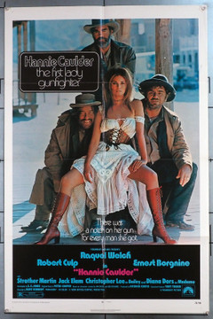 HANNIE CAULDER (1971) 31031 Movie Poster (27x41)  Raquel Welch  Robert Culp  Ernest Borgnine  Strother Martin  Diana Dors  Christopher Lee  Burt Kennedy Original U.S. One-Sheet Poster (27x41) Folded  Fine Plus to Very Fine Condition