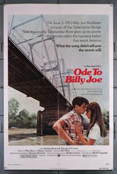 ODE TO BILLY JOE (1976) 3762 Movie Poster (27x41) Folded  Bobby Gentry  Robbie Benson  Glynnis O'Connor  Max Baer Original U.S. One-Sheet Poster (27x41) Folded  Fine Plus to Very Fine