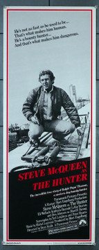 HUNTER, THE (1980) 8998 Movie Poster (14x36) Steve McQueen  Eli Wallach  Buzz Kulik Original U.S. Insert Poster (14x36)