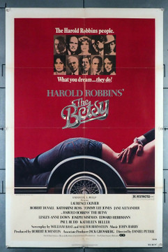 BETSY, THE (1978) 30761  Harold Robbins Movie Poster (27x41)  Robert Duvall   Tommy Lee Jones   Lawrence Olivier Original Allied Artists One-Sheet Poster (27x41).  Folded.  Very Fine Condition