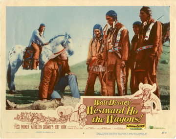 WESTWARD HO THE WAGONS! (1956) 25730 Movie Poster (11x14) Scene Lobby Card  Fess Parker  William Beaudine  Yakima Canutt Original U.S. Scene Lobby Card (11x14) Good Condition