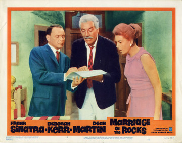 MARRIAGE ON THE ROCKS (1965) 5475 Movie Posters (11x14) Lobby Card Selection  Frank Sinatra  Cesar Romero  Deborah Kerr  Jack Donohue Original U.S. Scene Lobby Cards (11x14)  Fine Plus to Very Fine