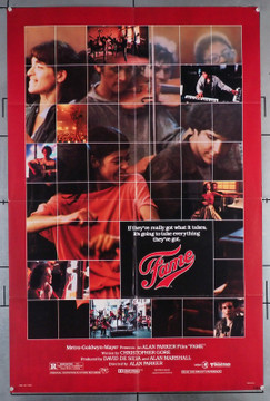 FAME (1980) 2875 Movie Poster (27x41) Debbie Allen  Irene Cara  Alan Parker Original U.S. One-Sheet Poster  (27x41)  Folded  Very Fine Condition