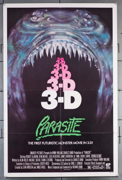 PARASITE (1982) 2870  Movie Poster (27x41) Folded  Charles Band Original U.S. One-Sheet Poster  (27x41)  Folded  Charles Band Horror Poster