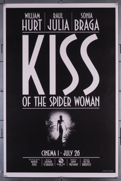 KISS OF THE SPIDER WOMAN (1986) 241 Movie Poster  New York City Advance William Hurt  Raul Julia  Hector Babenco Original New York City Teaser One-Sheet (27x41) Rolled