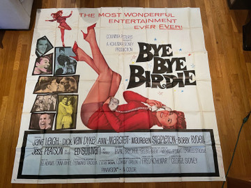 BYE BYE BIRDIE (1963) 30659 Movie Poster  Original U.S. Six-Sheet  Ann-Margret  Janet Leigh  Dick Van Dyke  Paul Lynde  Jesse Pearson  George Sidney Original U.S. Six-Sheet Poster  Folded  Very Good Plus