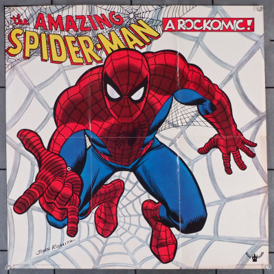 アメコミ The Amazing Spider-Man PICTURE record RARE SIGNED Stan Lee Amazing Spider-man Rock Reflections